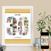 Fotocollage nummer 30 Neutraal 30e verjaardag Poster