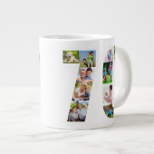 Fotocollage nummer 70 - 70e verjaardag grote koffiekop (Voorkant rechts)