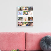 Fotocollage Oma Aandenken Canvas Afdruk (Insitu (Woonkamer))
