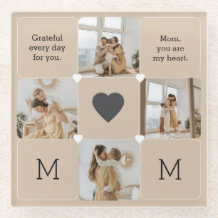 Fotocollage Onderzetter met oprechte boodschap