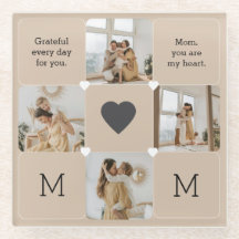 Fotocollage Onderzetter met oprechte boodschap