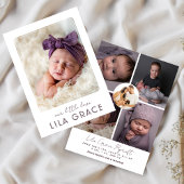 Fotocollage Onze Kleine Liefde Geboorteaankondigin Aankondiging