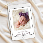 Fotocollage Onze Kleine Liefde Geboorteaankondigin Aankondiging