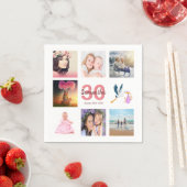 Fotocollage op 30e verjaardag servet (Insitu)