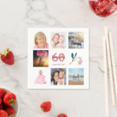 Fotocollage op 60e verjaardag servet (Insitu)
