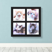 Fotocollage op canvas afdruk (Insitu (Houten vloer))