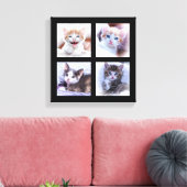 Fotocollage op canvas afdruk (Insitu (Woonkamer))
