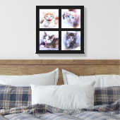 Fotocollage op canvas afdruk (Insitu (Slaapkamer))