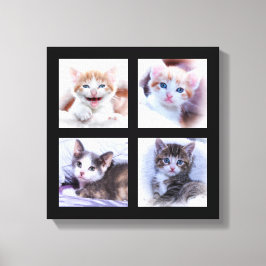 Fotocollage op canvas afdruk