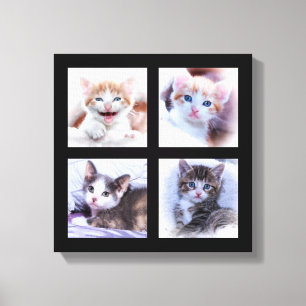 Fotocollage op canvas afdruk