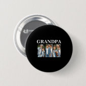 Fotocollage Opa D Cadeau Ronde Button 5,7 Cm (Voorkant /achterkant)