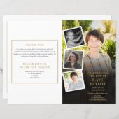 Fotocollage Orde van de Dienst Uitvaartprogramma (Voorkant / Achterkant)