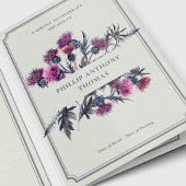 Fotocollage overlijdensbericht Schotse distel begr Programma