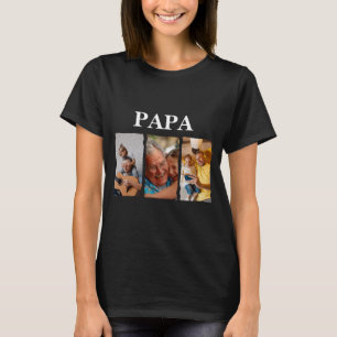 Fotocollage Papa D Cadeau T-shirt