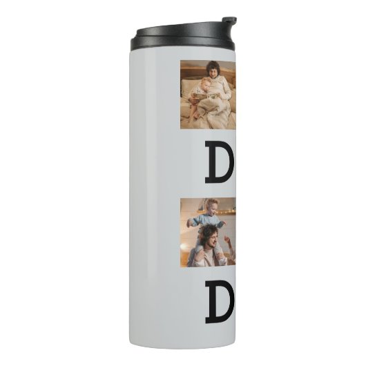 Fotocollage - Papa met hart | Vaderdag- Thermosbeker (Gedraaid links)