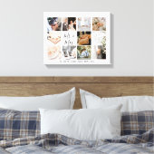 Fotocollage Passen getrouwd Creëer Uw eigen modern Canvas Afdruk (Insitu (Slaapkamer))
