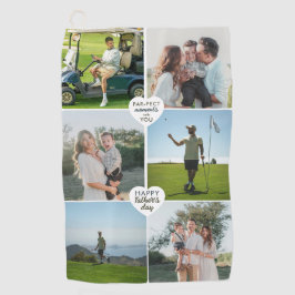 Fotocollage Perfect Moments Vaderdag Golfhanddoek