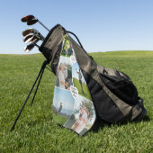 Fotocollage Perfect Moments Vaderdag Golfhanddoek (Groen)