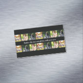 Fotocollage personaliseren en tekst visitekaartje magnetisch visitekaartje (Voorbeeld)