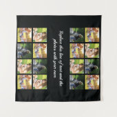 Fotocollage personaliseren en teksttapestry wandkleed (Voorkant (horizontaal))