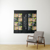 Fotocollage personaliseren en teksttapestry wandkleed (In Situ (horizontaal))