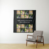 Fotocollage personaliseren en teksttapestry wandkleed (In situ)