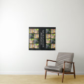 Fotocollage personaliseren en teksttapestry wandkleed (In Situ (horizontaal))