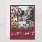 Fotocollage Prettige feestdagen Kerstmis Feestdagenkaart (Voorkant)
