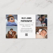 Fotocollage QR Code Professionele Fotograaf Visitekaartje (Voorkant)