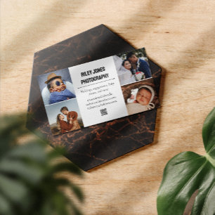 Fotocollage QR Code Professionele Fotograaf Visitekaartje