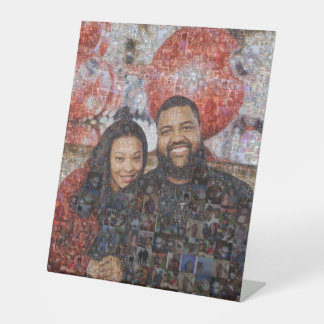 Fotocollage Reclamebord Met Voetstuk