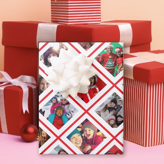 Fotocollage Red Holiday Inpakpapier Vel