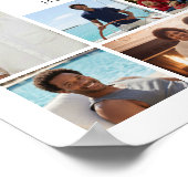 Fotocollage rouwdienst viering van het leven welko poster (Hoek)