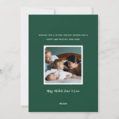 Fotocollage Rustiek Houten Grove Boom Kerstmis Feestdagenkaart (Achterkant)