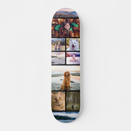 Fotocollage-Sjabloon Persoonlijk Skateboard (Voorkant)