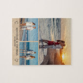 Fotocollage slaat de datum op legpuzzel (Horizontaal)