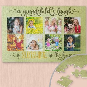 Fotocollage & spreuken voor grootouders van kleink legpuzzel