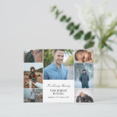 Fotocollage Ter Herinnering Overlijdensbericht Briefkaart (Staand voorkant)