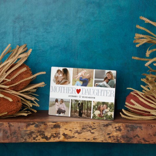 Fotocollage textuur moeder dochter fotoplaat (Zijkant)