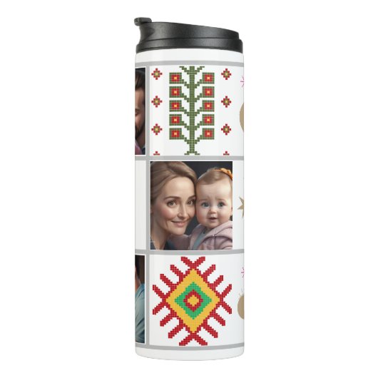 fotocollage thermische tumbler thermosbeker (Geroteerd rechts)