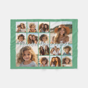 Fotocollage tot 14 foto's KLEUR AANPASSEN Fleece Deken