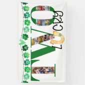 Fotocollage Twee Lucky Custom 2e Verjaardagsfeest Spandoek (Verticaal)