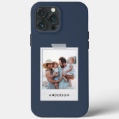  fotocollage typografie moderne marineblauw Case-Mate iPhone case (Achterkant)