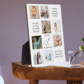 Fotocollage typografie Wij houden van je oma Fotoplaat