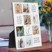 Fotocollage typografie Wij houden van je oma Fotoplaat