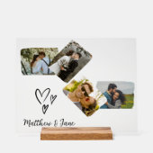 Fotocollage Uniek Huwelijkscadeau voor Koppel  Acryl Bord (Voorkant)