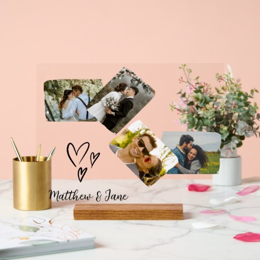 Fotocollage Uniek Huwelijkscadeau voor Koppel  Acryl Bord (Huwelijk)