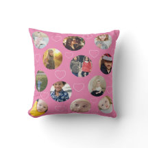 Fotocollage Unieke Sjabloon voor hart en cirkel