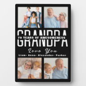 Fotocollage Vaderdag jaren van awesomeness Fotoplaat (voorkant)