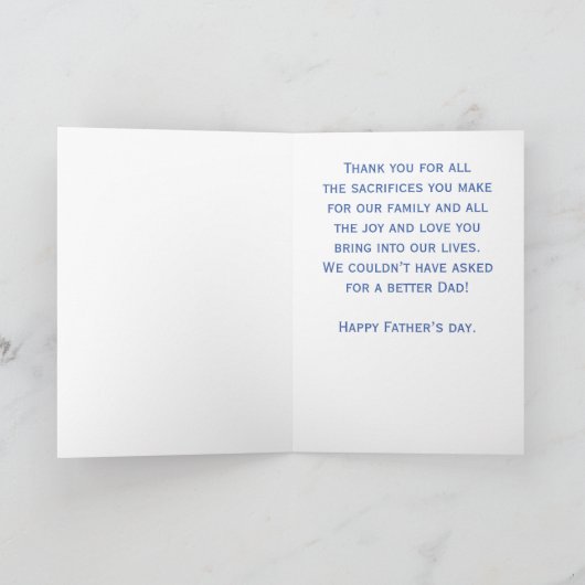 Fotocollage Vaderdag Kaart (Binnen)